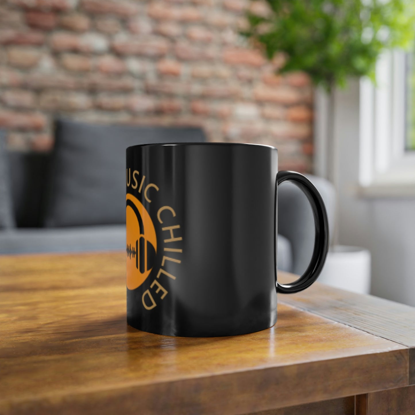 Black Coffee Cup, 11oz